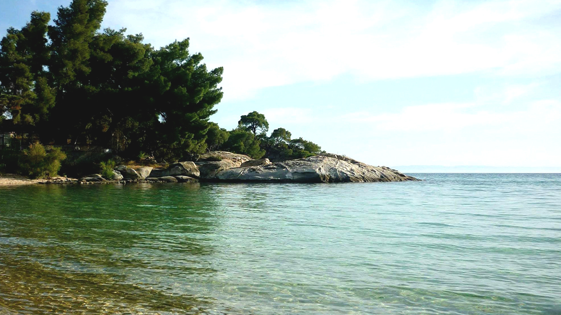 Kalogria beach is gifted with beautiful white sandy beaches secluded among the dense forests.